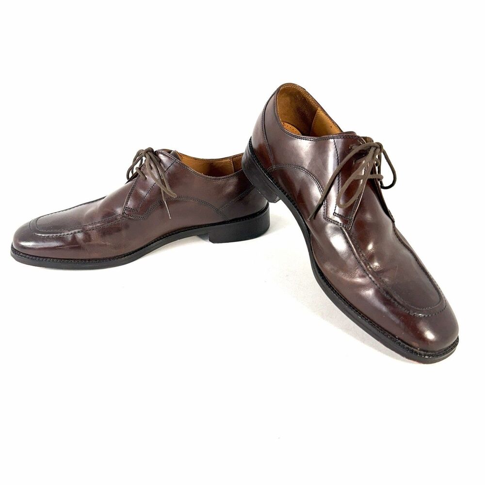 Cole Haan Eaton C07138 Apron Lace Up Oxfords Moc Toe Brown shoes Men's 10.5 M